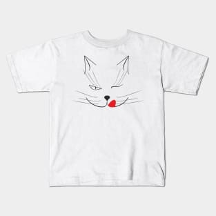 Cunning cat Kids T-Shirt